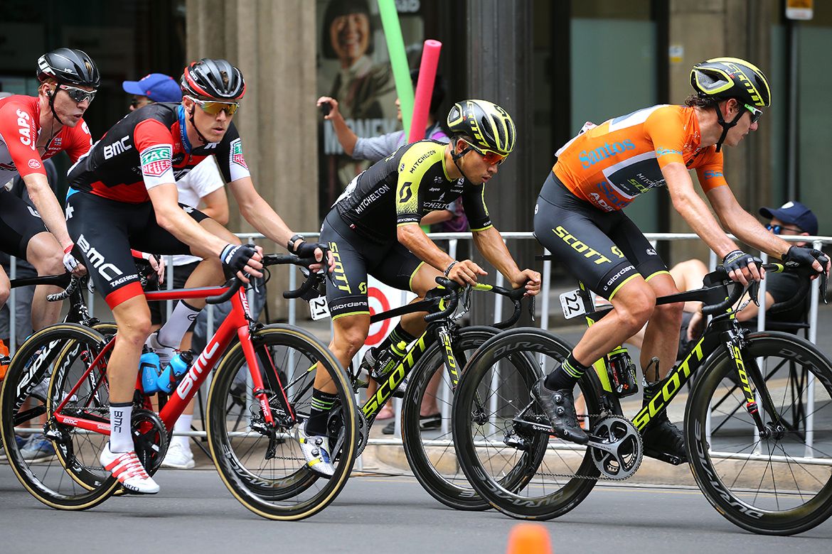 Caleb Ewan and Daryl Impey (Mitchelton-Scott)