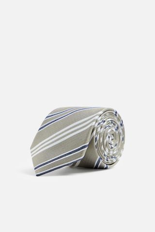 Striped Silk - Viscose Tie