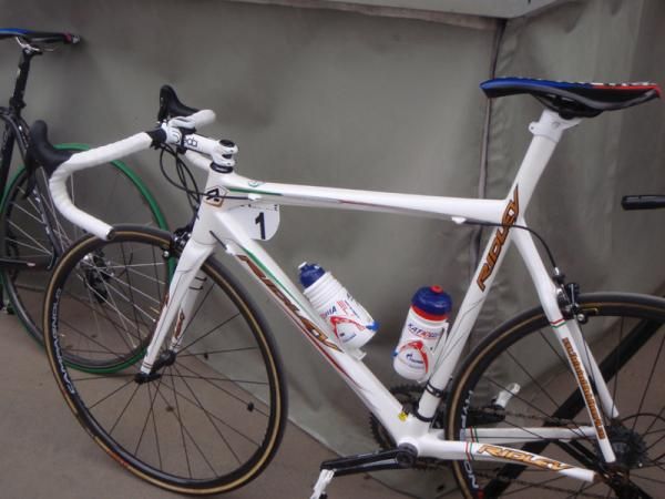 Number 1: Filippo Pozzato's (Katusha) bike
