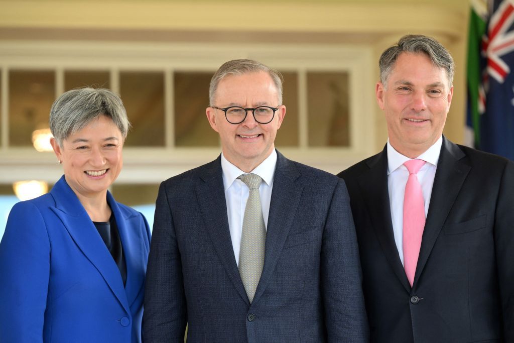 Penny Wong, Anthony Albanese, Richard Marles