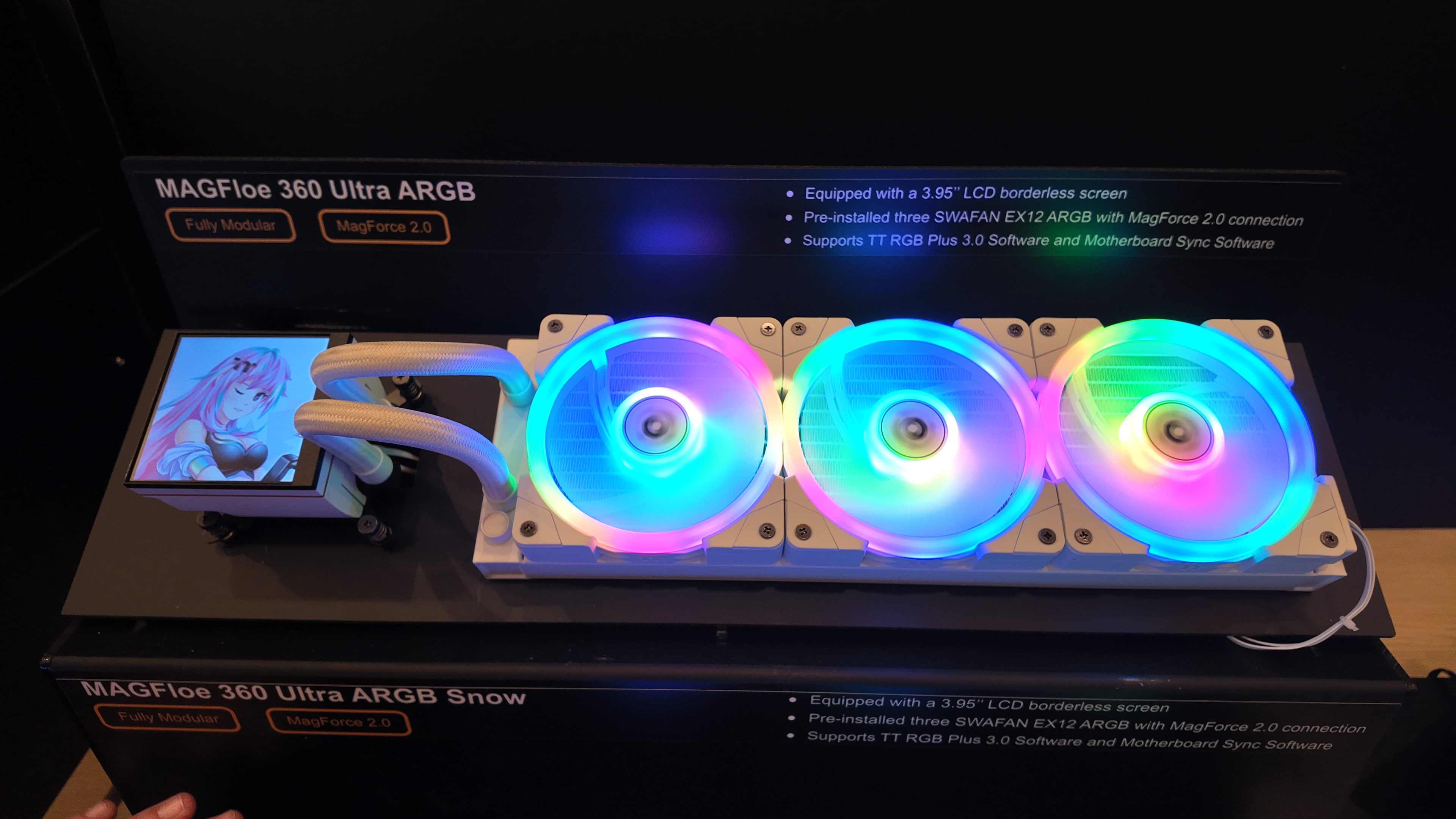 The Thermaltake's new liquid cooler with a screen to display images and videos