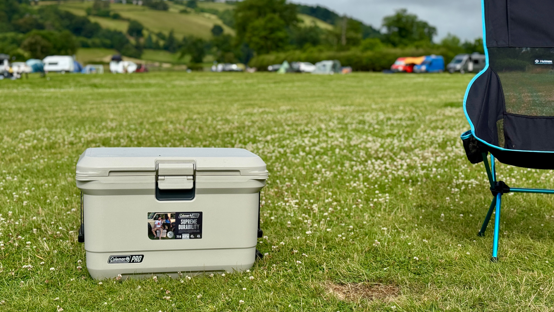 Coleman Pro 45QT at campsite