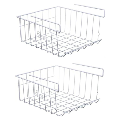 White under shelf basket