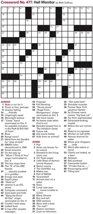 Crossword puzzle