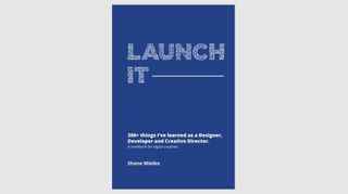 Image shows the type-led book cover of Launch It
