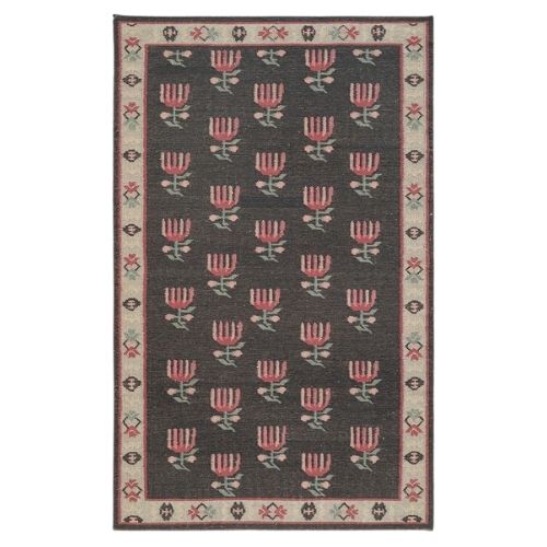 GreenRow, Maddie Floral Flatweave Rug