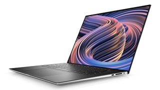 Dell XPS 15 laptop with the screen open