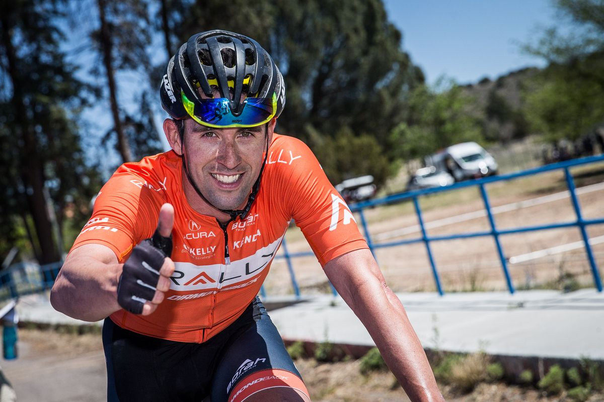 Eric Young (Rally) after taking the win.