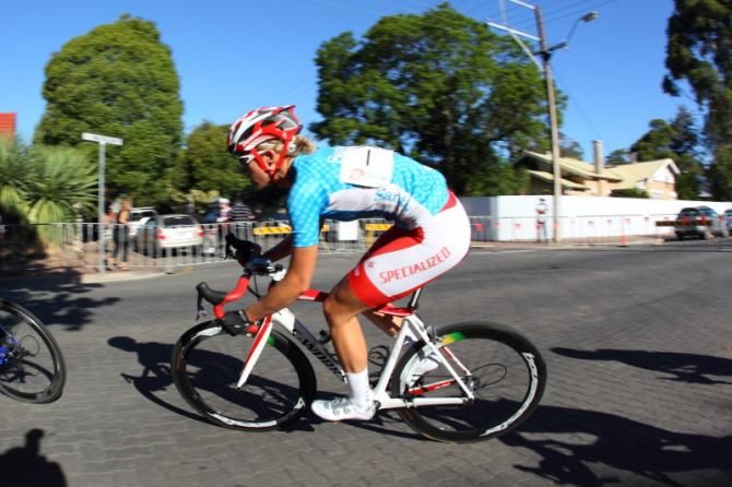 Series leader Kimberley Wells (Specialized-Securitor)