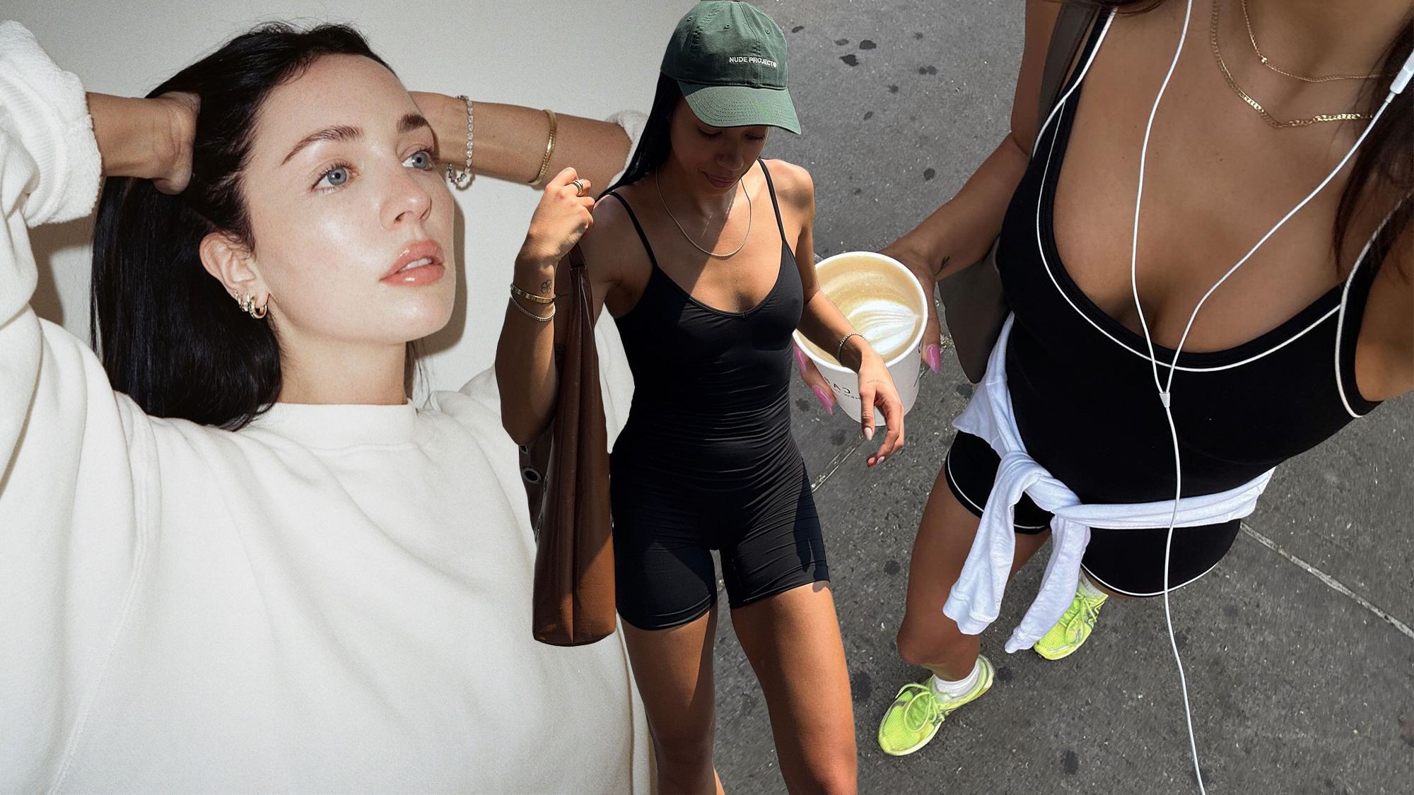 Skincare and wellness collage