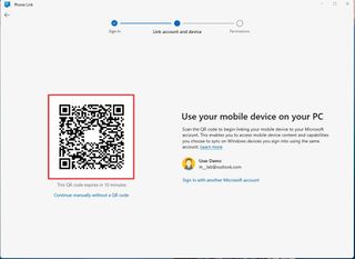 Phone Link QR code