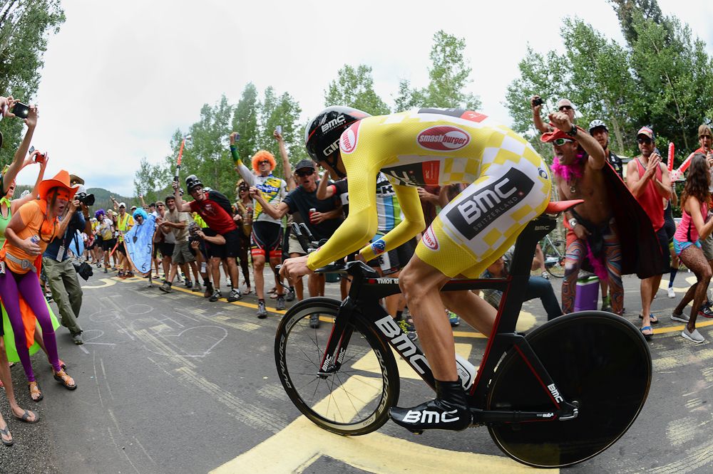 Tejay van Garderen competes in the Vail time trial.