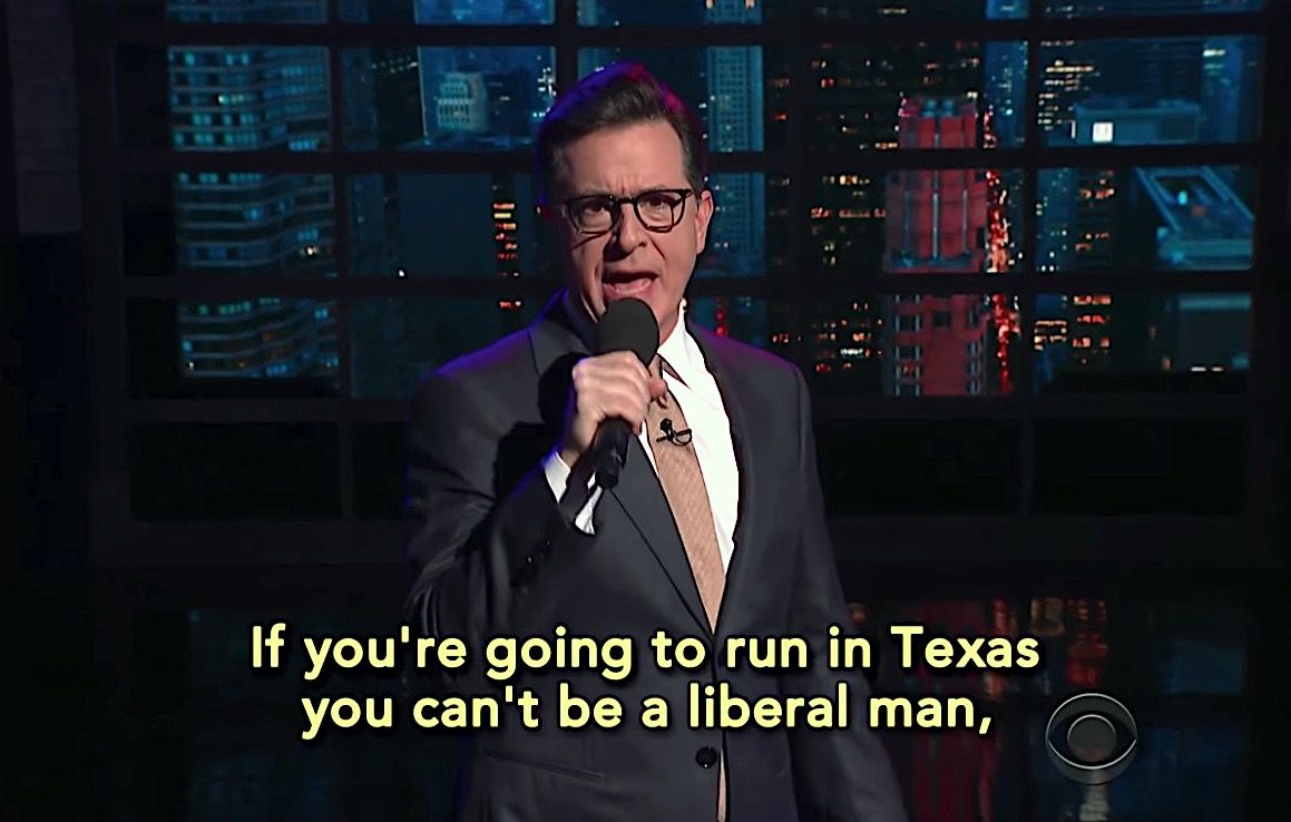 Stephen Colbert mocks Ted Cruz