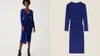 Marks and Spencer Jersey V-Neck Ruched Midi Wrap Dress