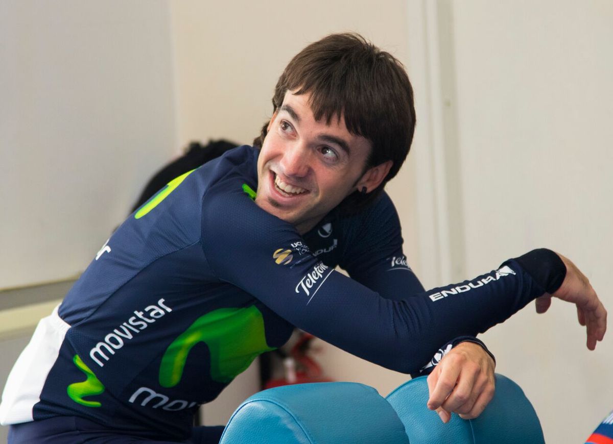 Ion Izagirre at the Bahrain-Merida camp