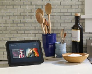 Amazon Echo Show 8 in the kitchen important to know How to stop Alexa from listening