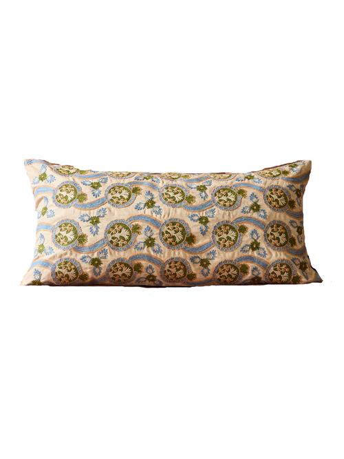 Suzani Circle Pillow Cover