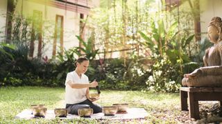 sound healing at Chiva-Som, Thailand