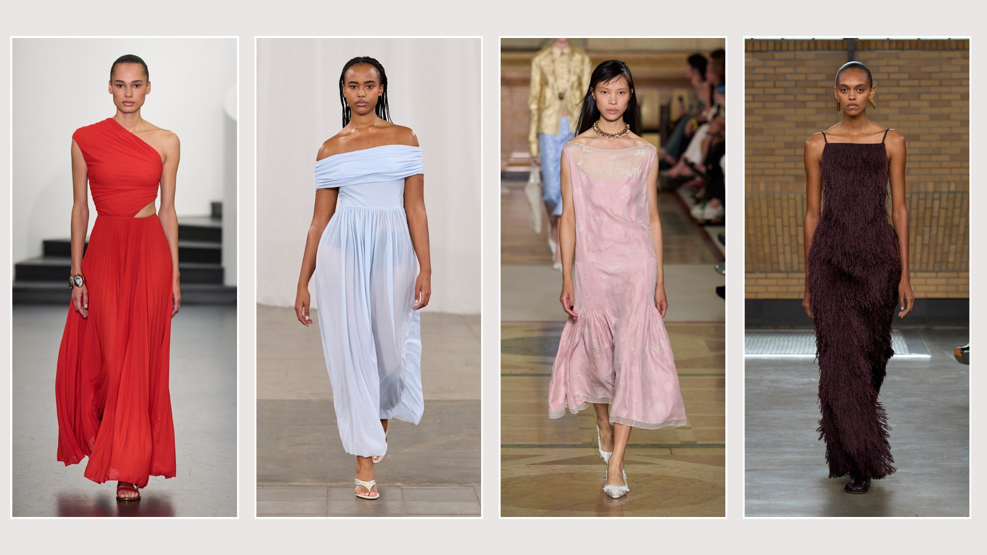 Four summer dress trend colours