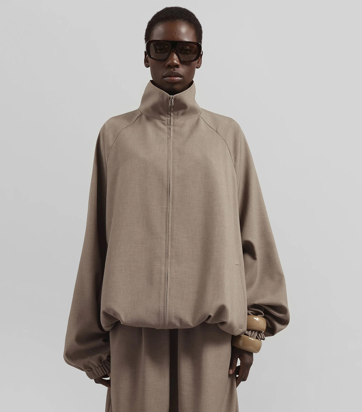 The Frankie Shop , Baxter Track Jacket - Taupe