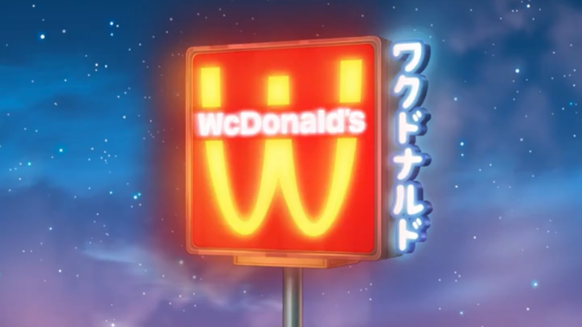 McDonald's turns its logo upside-down in ingenious new anime branding