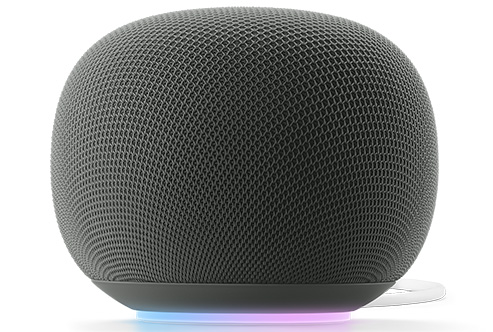 An official product render of Google Home Speaker (2026) in Hazel