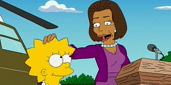 simpsons michelle obama