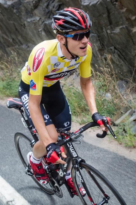 Tejay van Garderen (BMC) on the road during stage 6.