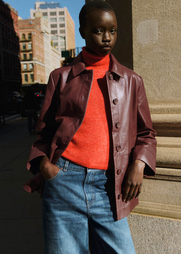 Gab Jacket - Chestnut - Lamb Leather - S&amp;eacute;zane