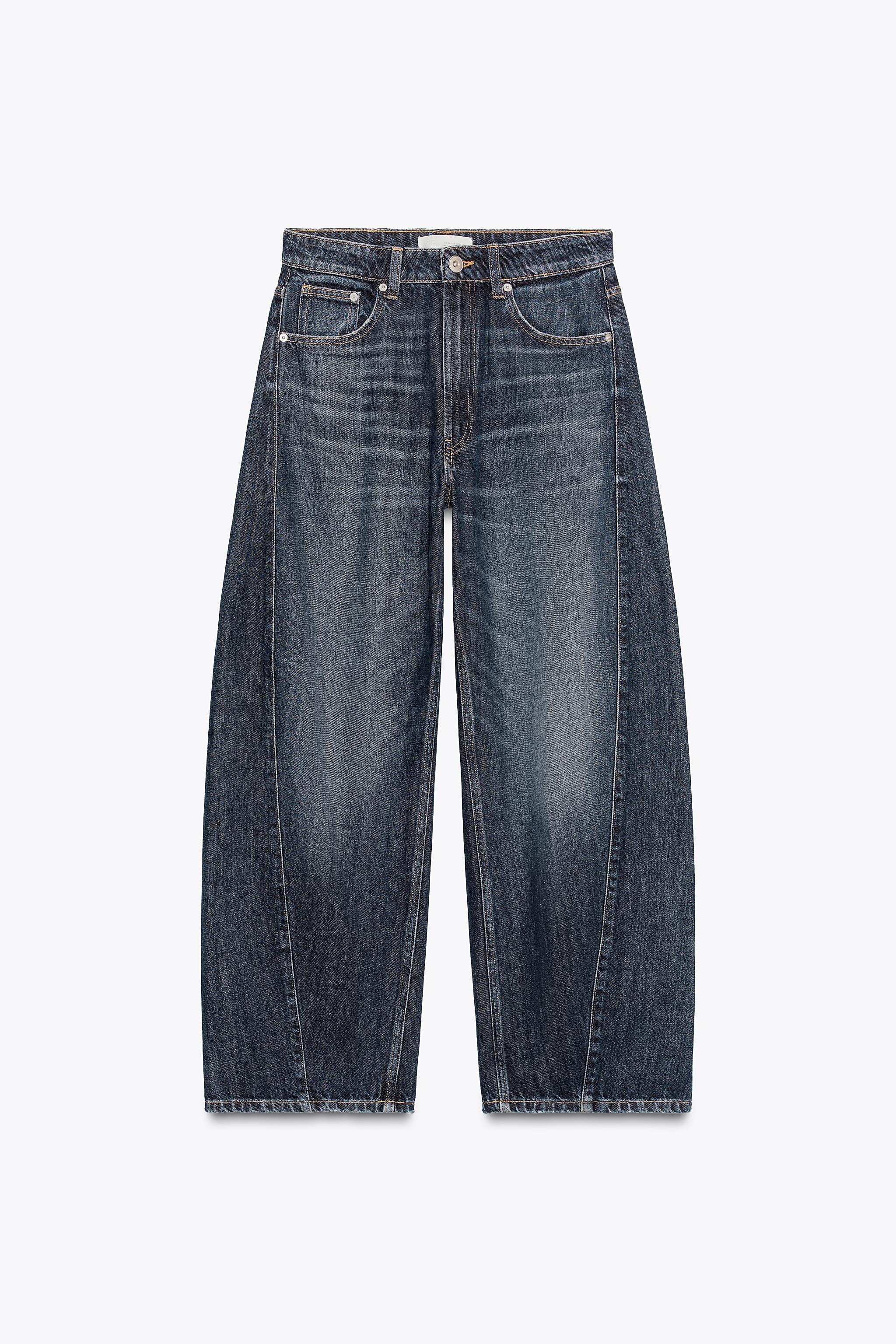 ZARA, Trf Mid-Rise Baggy Balloon Jeans