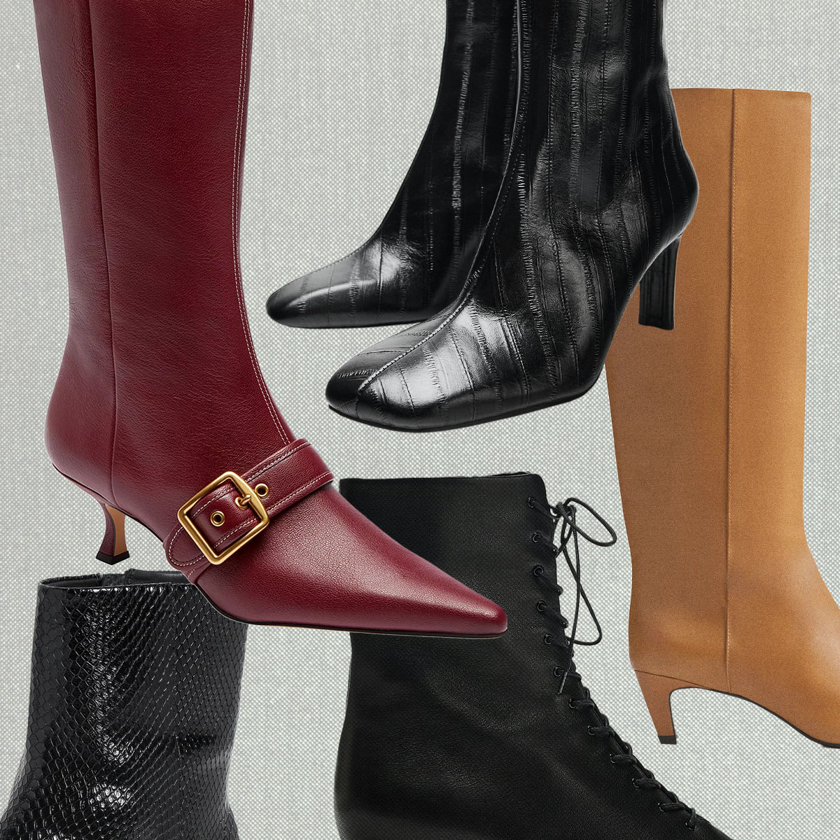 collage of fall 2026 boots