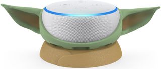 The Grogu Mandalorian stand for the Amazon Echo Dot
