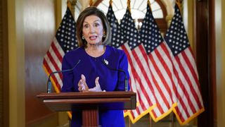 U.S. House Speaker Nancy Pelosi speaks to the media on Sept. 24, 2019, in Washington, D.C. She announced a formal impeachment inquiry against President Donald Trump.