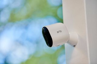 Arlo Pro 4 installed in an outdoor setting