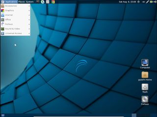 Screenshot von Porteus' Desktop' desktop