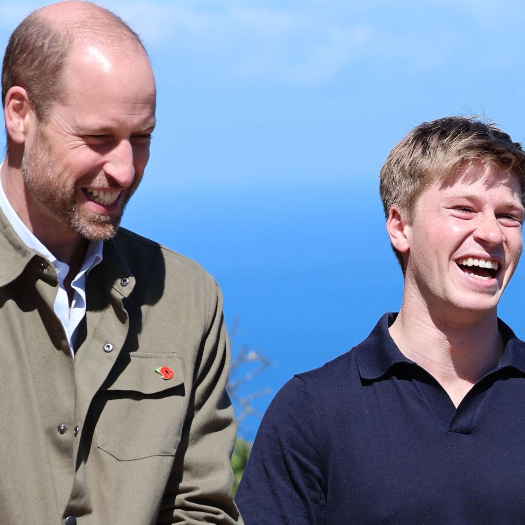 Prince William with Robert Irwin
