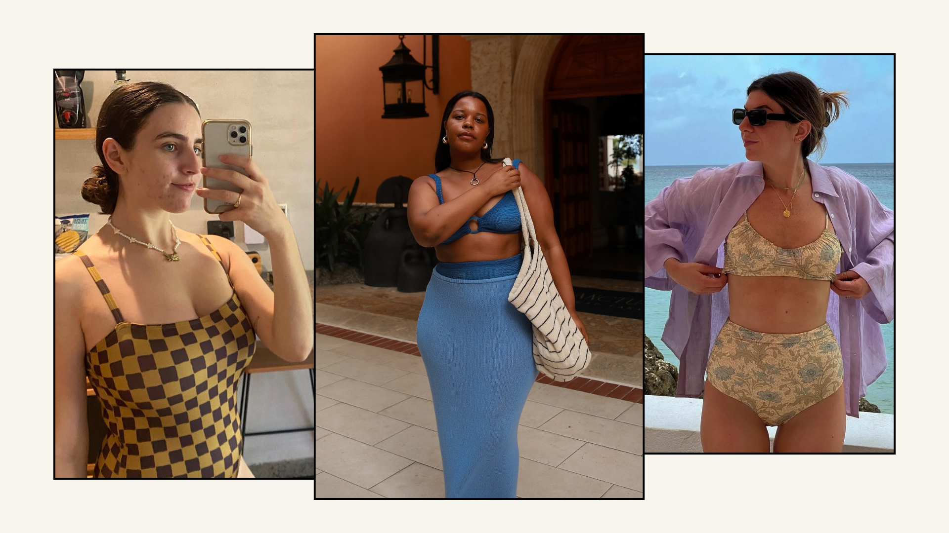A collage of some of the best Australian swimwear brands.