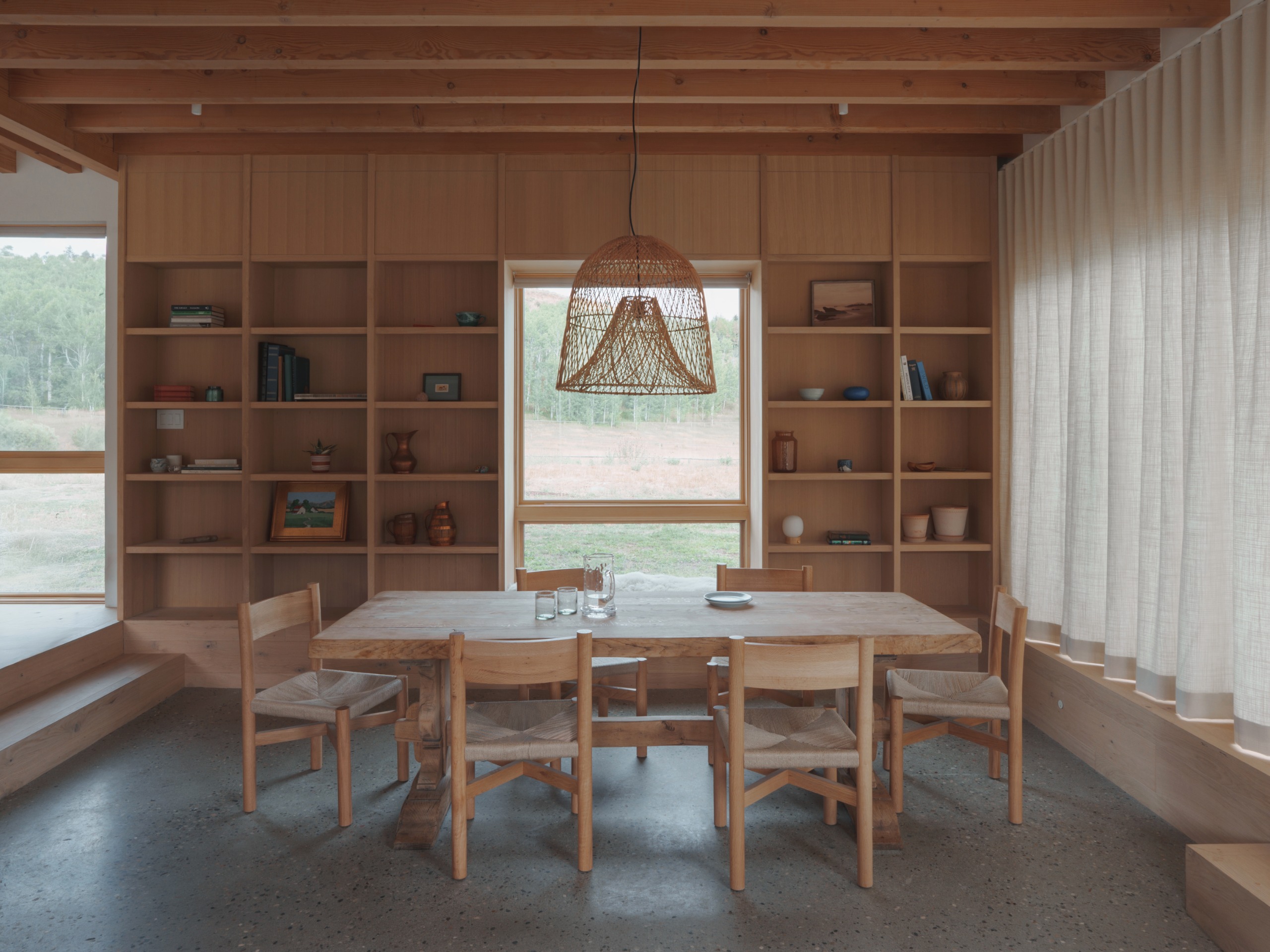 The dining room