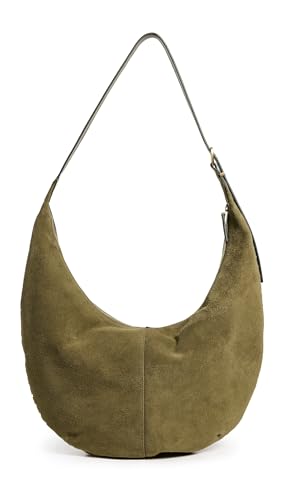 Madewell Women&#039;s Suede Essentials Slouch Hobo Bag, Aged Olive, Green, One Size