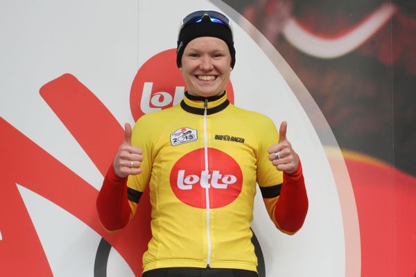 Jolien d'Hoore leads the Lotto Belgian Cup after Le Samyn
