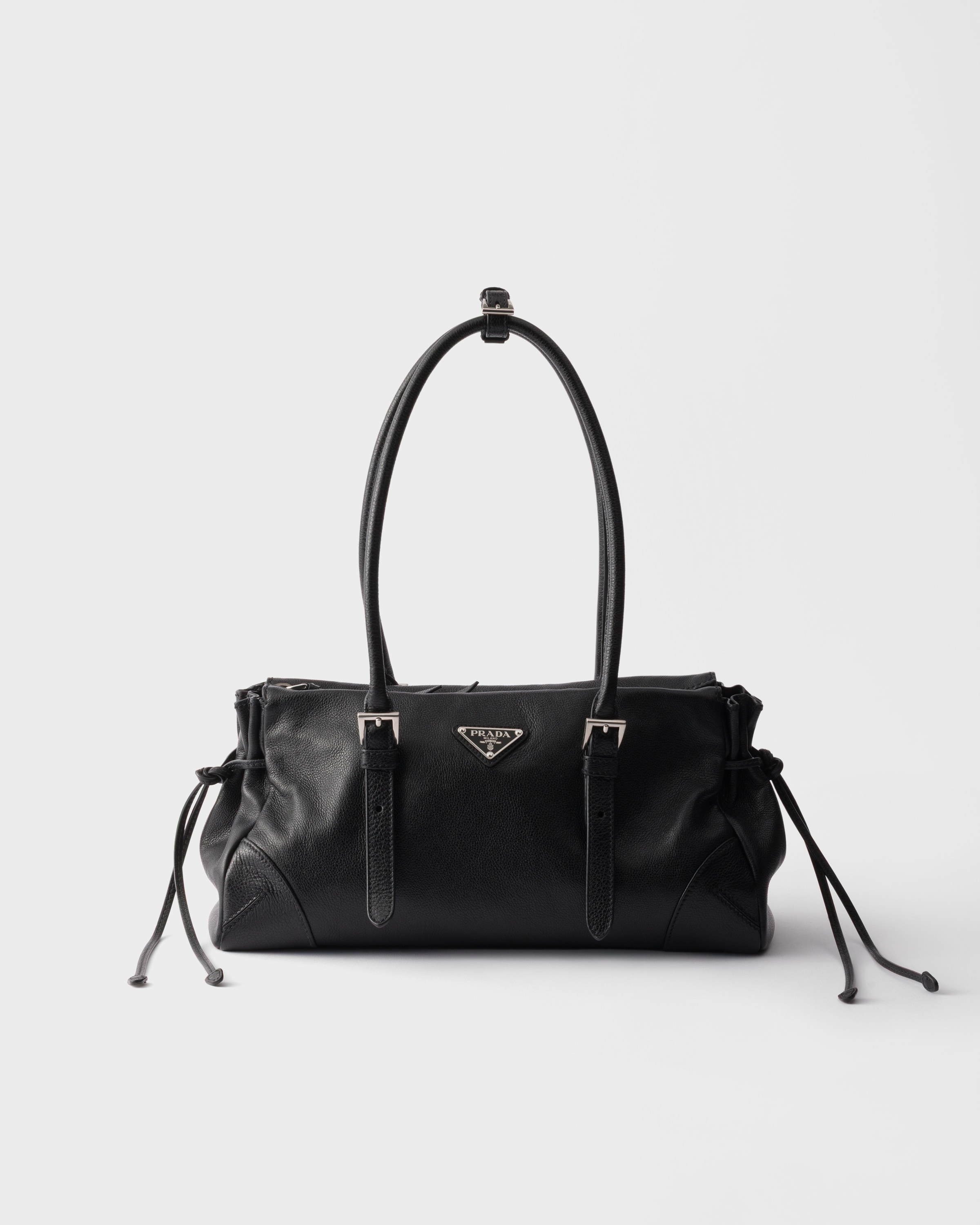Prada Bonnie Medium Antiqued Leather Tote Bag