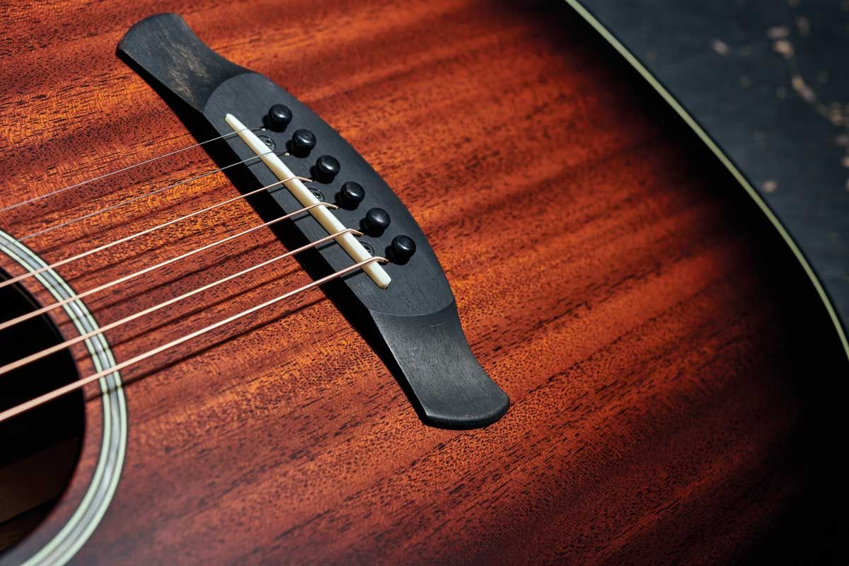 The bridge is West African ebony.
