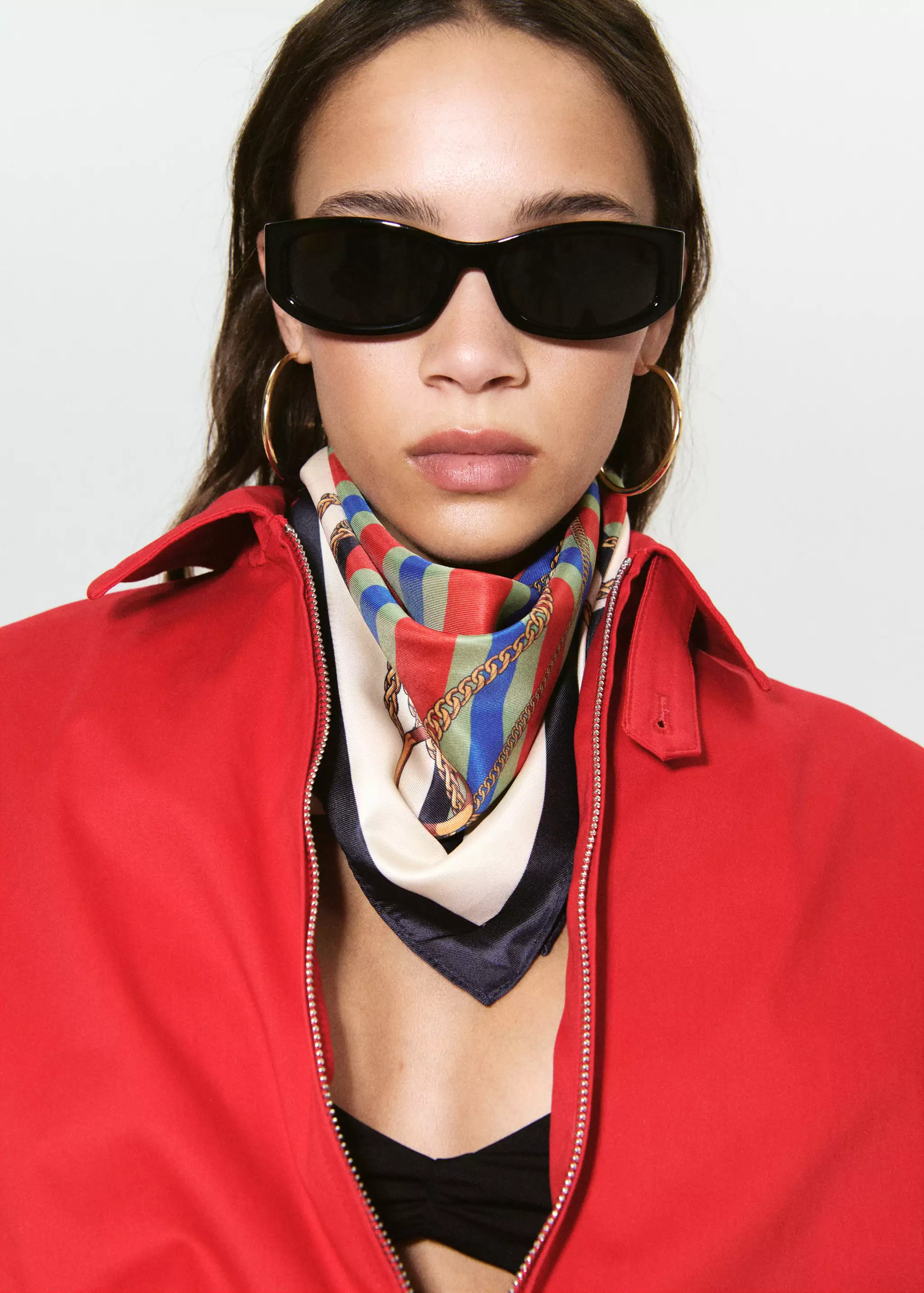 Chain-Print Scarf - Women | Mango Usa