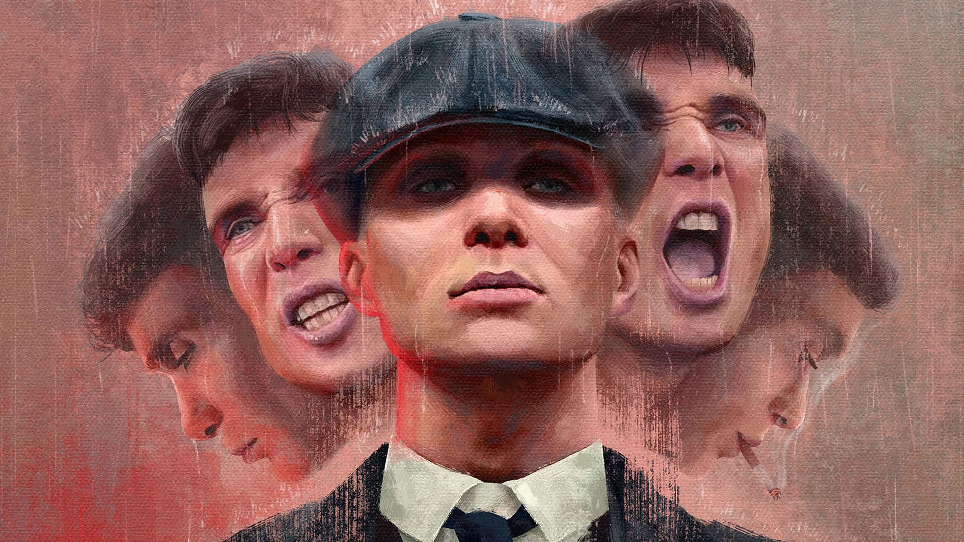 Art depicting Cillian Murphy in Peaky Blinders