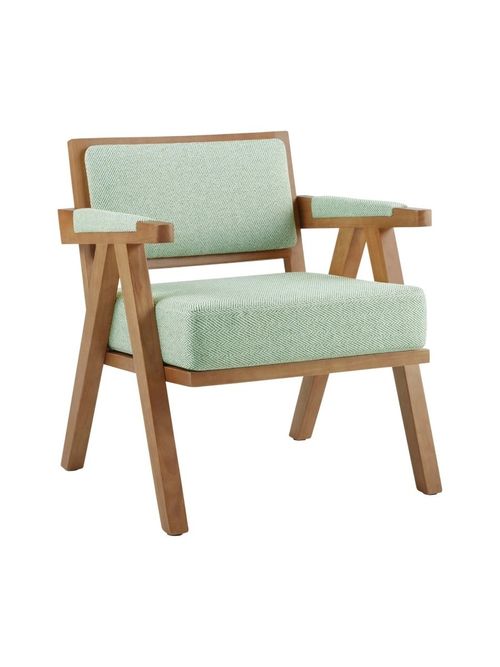 Matilda Accent Chair - Green Chevron