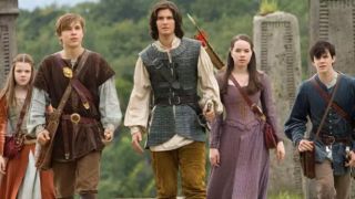 Prince Caspian and the Pevensie siblings in The Chronicles of Narnia: Prince Caspian