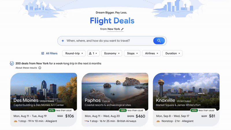 Google AI flight