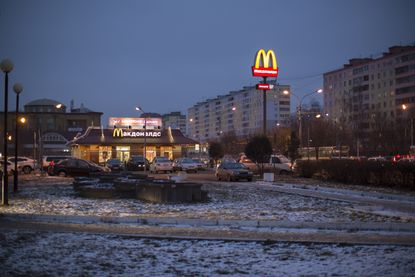 A McDonald's restaurant in Dmitrov, Russia