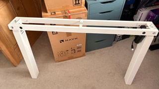 An Autonomous SmartDesk 5 being put together and installed in an office.