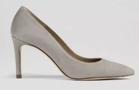 Floret Gray Suede Pointed Toe Courts | $160/£124 | LK Bennett